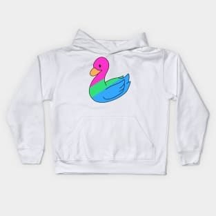 Light Polysexual Duck Kids Hoodie